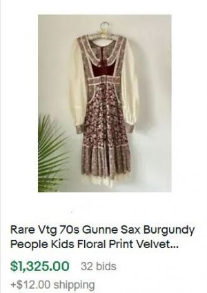 vintage clothes to sell - gunne sax dress