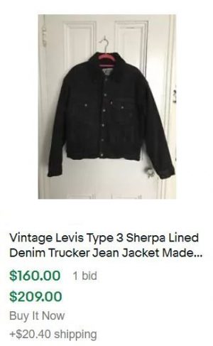 vintage clothes to sell: jean jacket