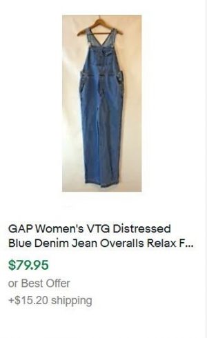 vintage clothes to sell - overalls