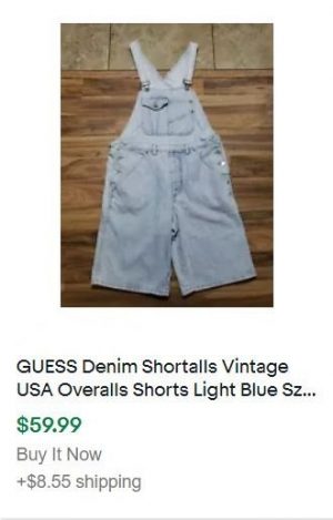 vintage clothing to sell - shortalls